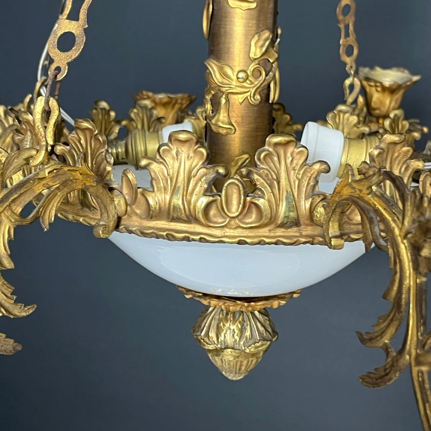 Beautiful gilded French chandelier