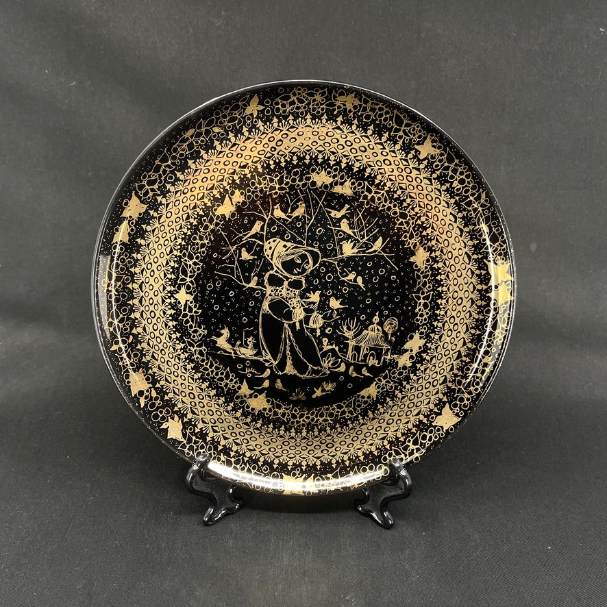 Black Wiinblad plaque – Summer in Gold