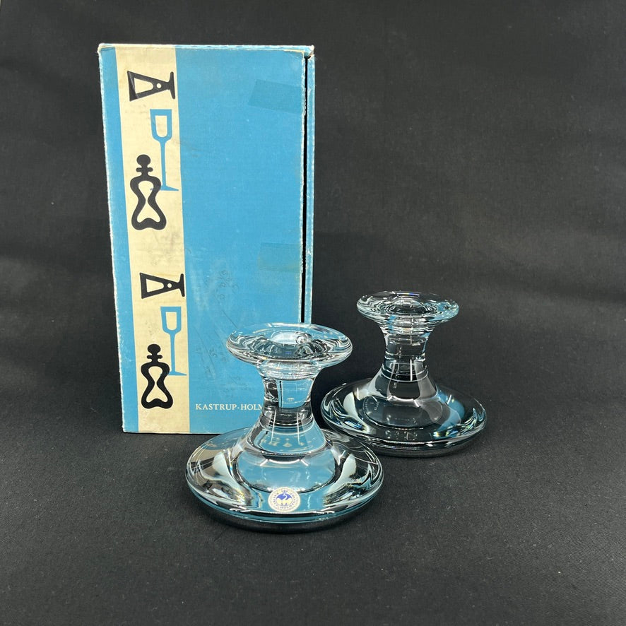 Moonstone candle holder from Holmegaard