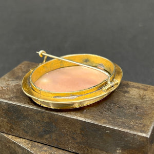 Cameo brooch set in 8 carat gold