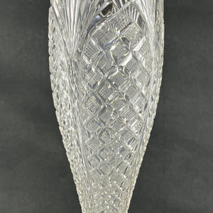 Usædvanlig krystalvase fra 1920'erne, 31 cm.