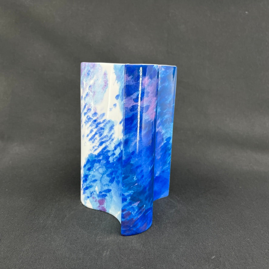 Ocean vase by Grethe Meyer for Royal Copenhagen, 16.5 cm.