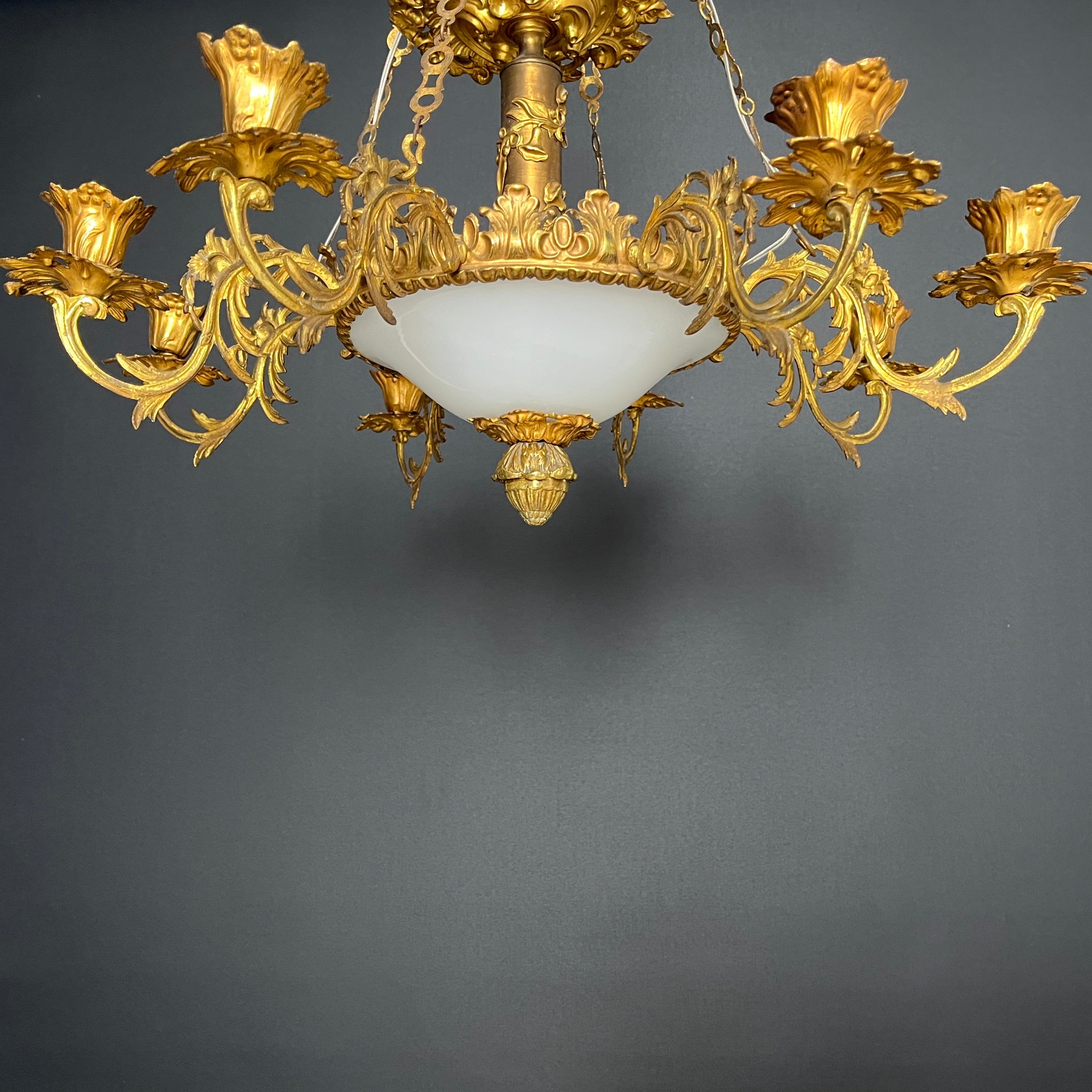 Beautiful gilded French chandelier