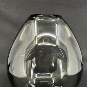 Smoke teardrop vase by Per Lütken, 26 cm.