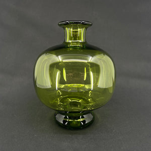Round May green vase from Holmegaard, 22 cm.