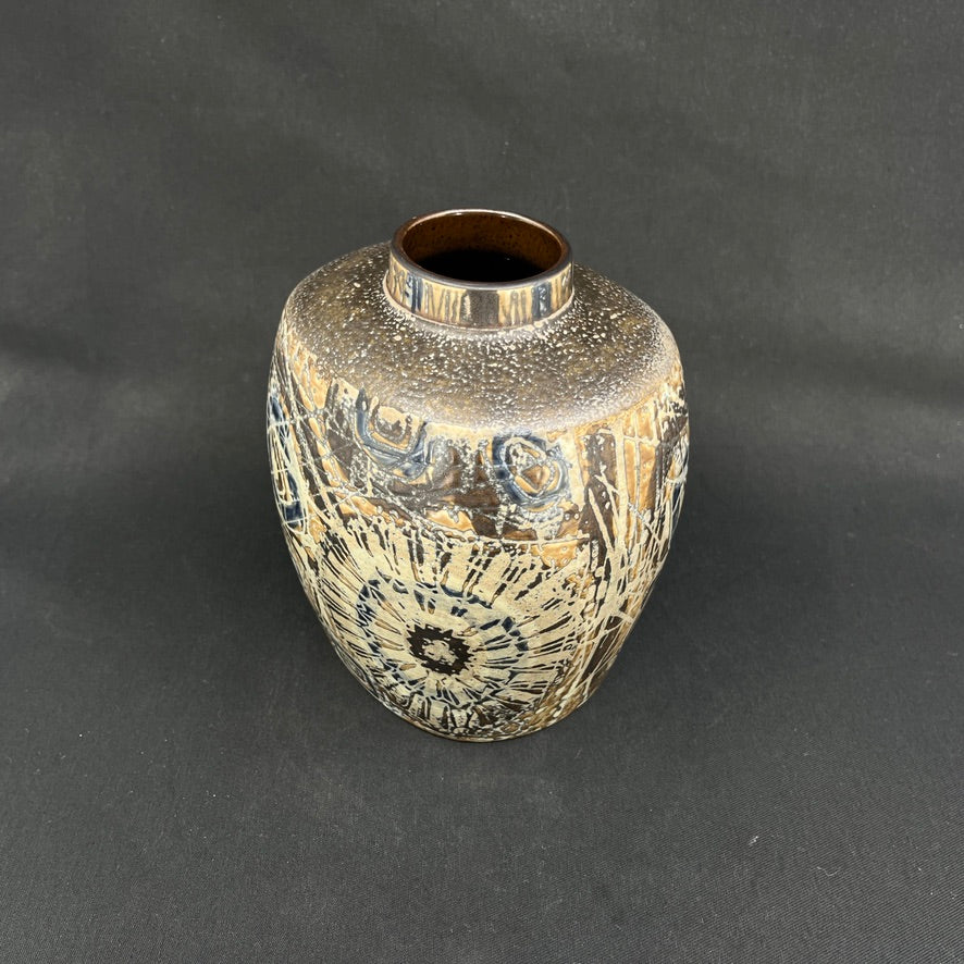 Stor baca vase fra Royal Copenhagen, 18 cm.