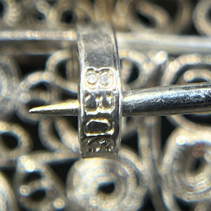 Broche i filigran - sølv butterfly