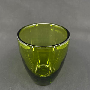 Majgrøn vase fra Holmegaard, 14 cm.