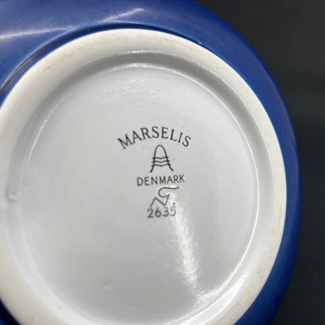 Marselis skål fra Aluminia, blå