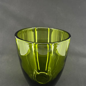 Majgrøn vase fra Holmegaard, 21 cm.