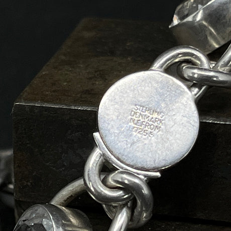 Bracelet by Niels Erik From with clear stones