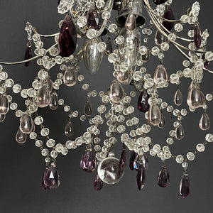 Unusual prism chandelier from the 1920s