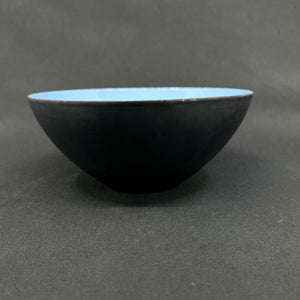 Lyseblå Krenitskål fra 1950'erne, 16 cm.