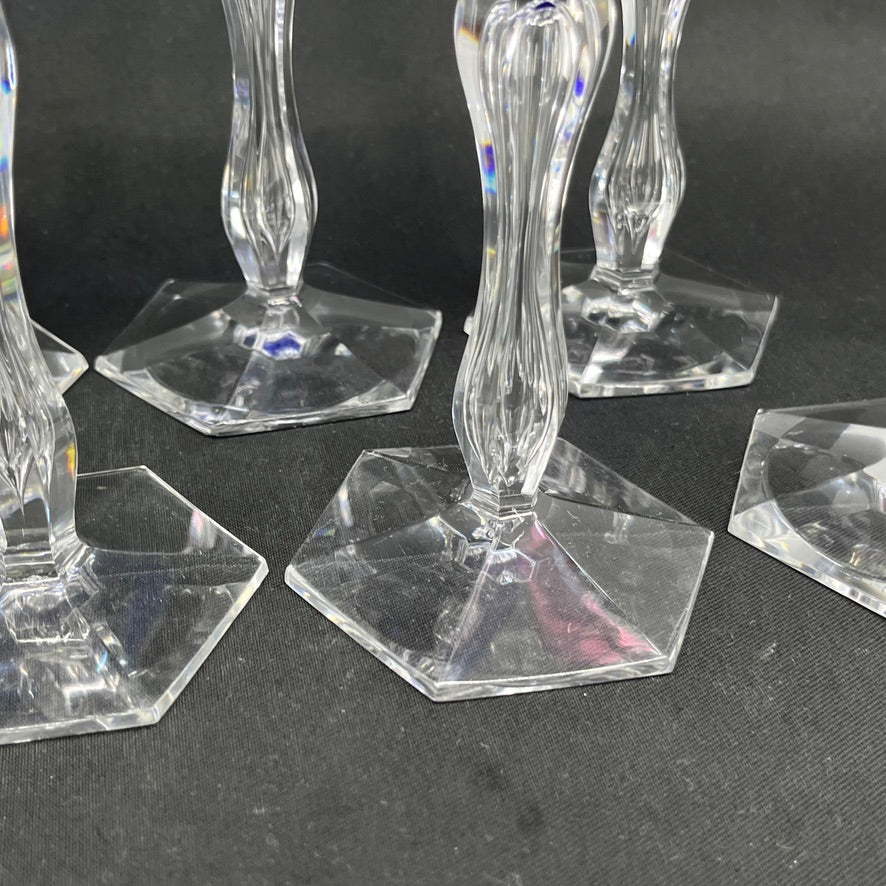 8 rare Lalaing hock glasses