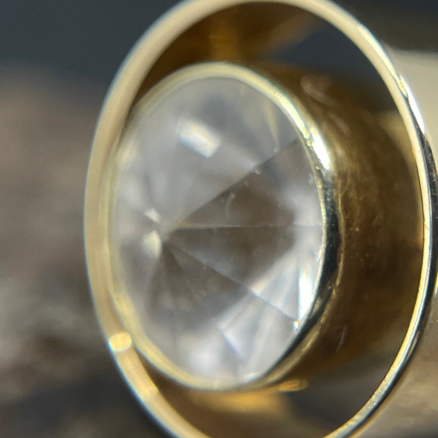Cocktailring fra 1960'erne, 14 karat guld