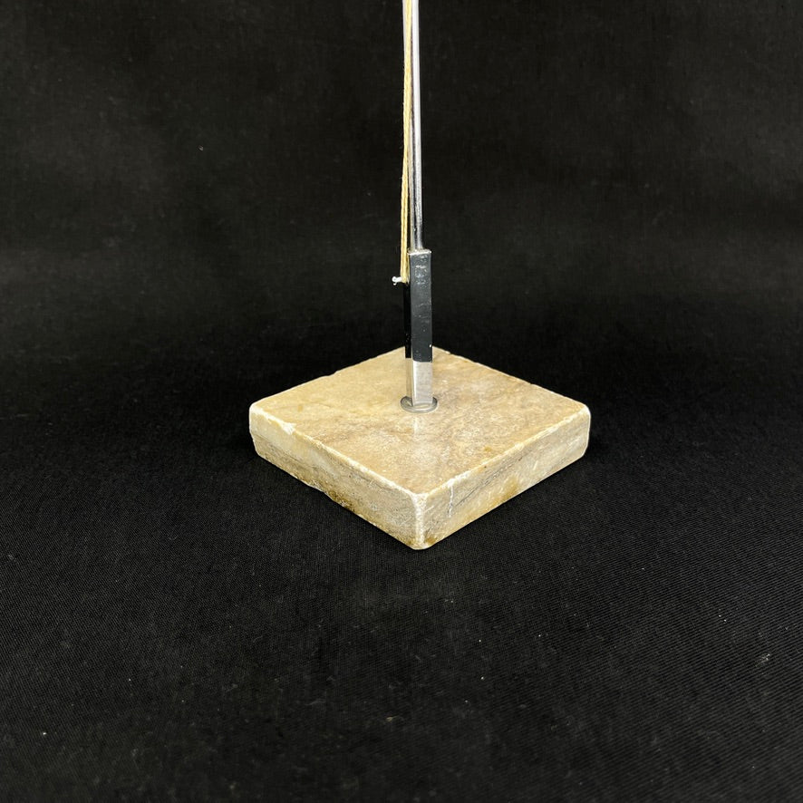 Flagpole - light grayish marble base