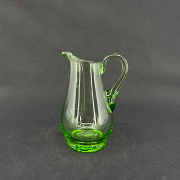 Rare green cream jug and sugar bowl from Holmegaard