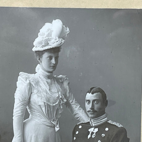 Original photograph of King Christian X and Queen Alexandrine.