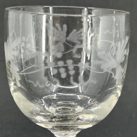 Aalborg Glassworks – wine glass with vine leaves