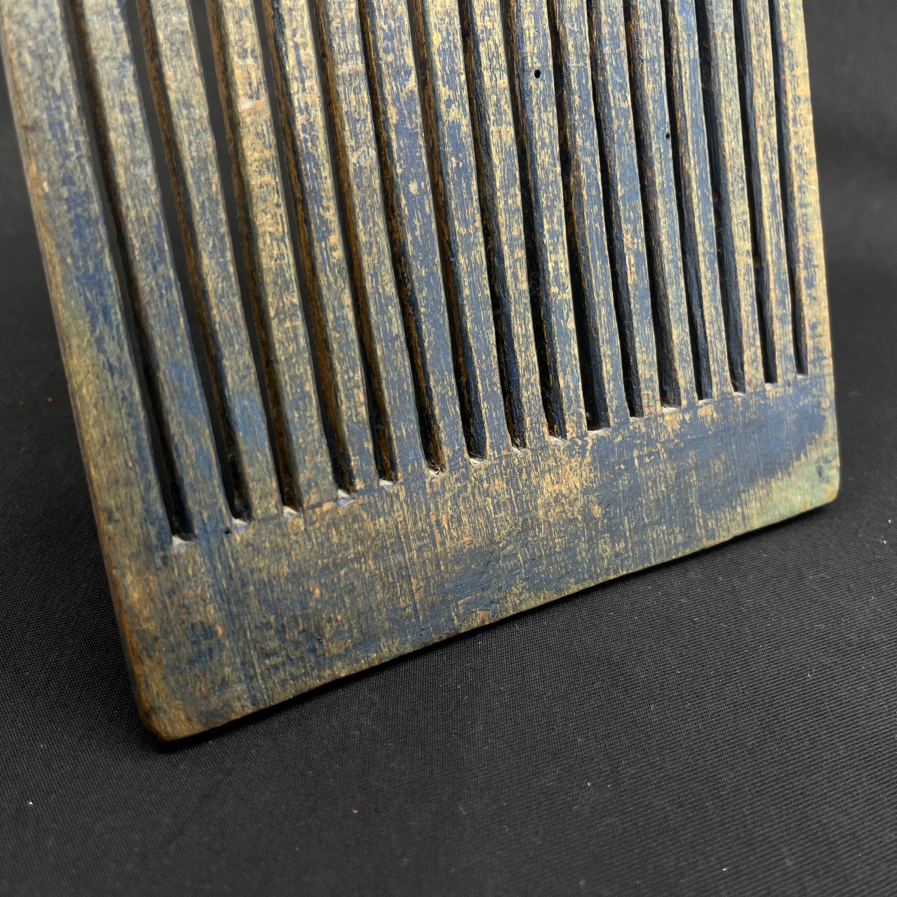 Antique elm weaving damper from 1844