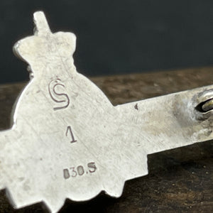 Christian d. 10 - broche i sølv