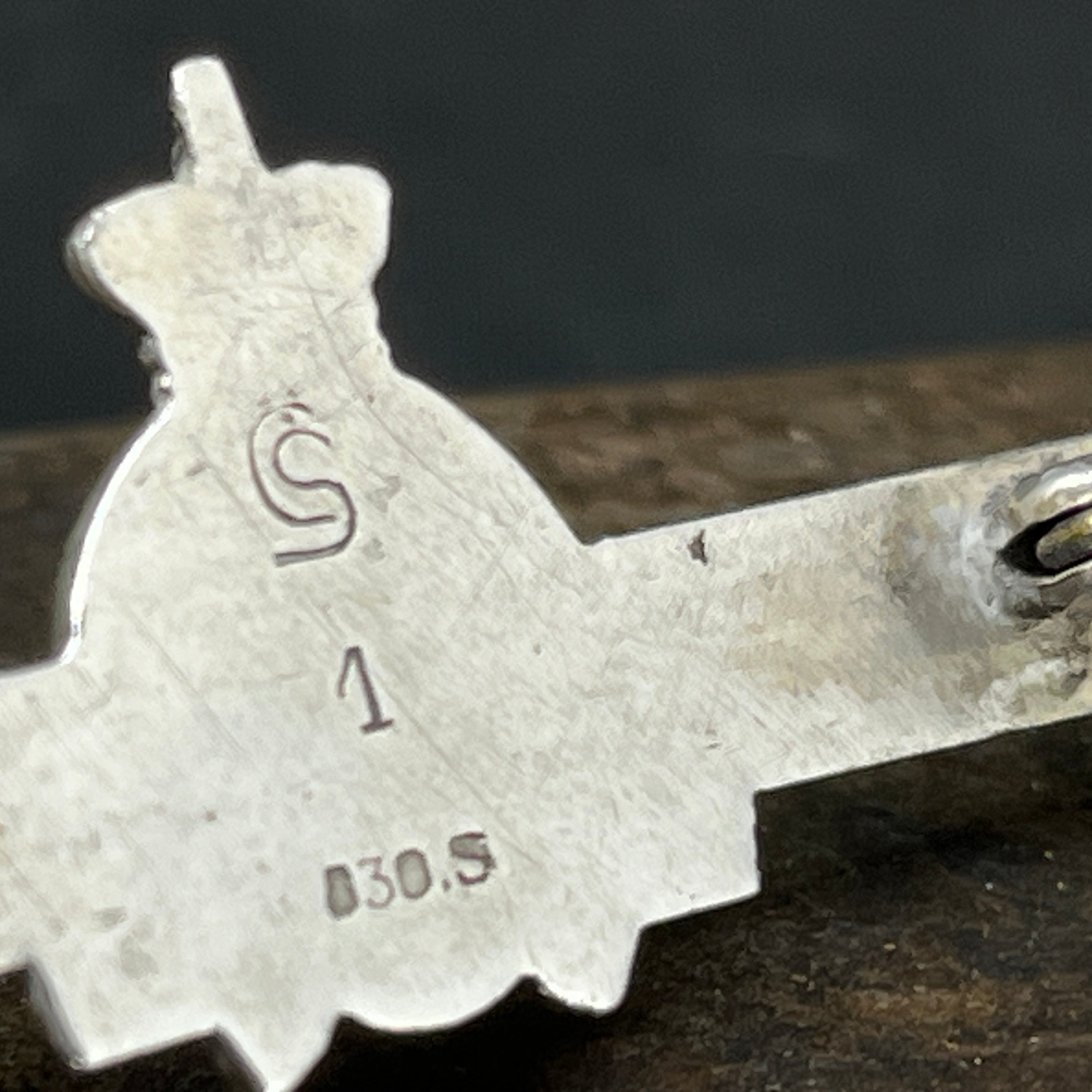 Christian the 10th - brooch in silver