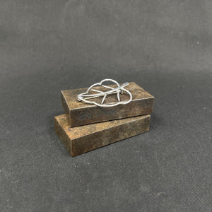 Moderne broche af sølv - A. Dragsted