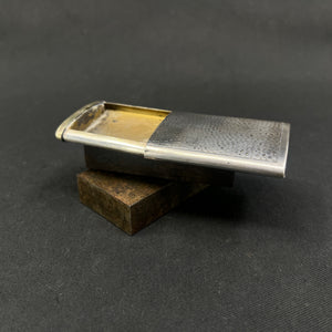 Silver matchbox - hammered