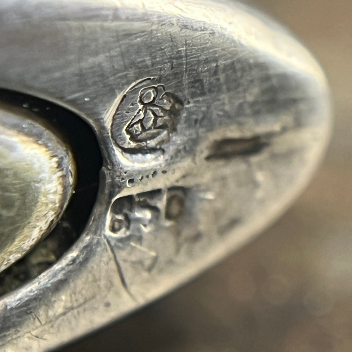 Silver matchbox - hammered
