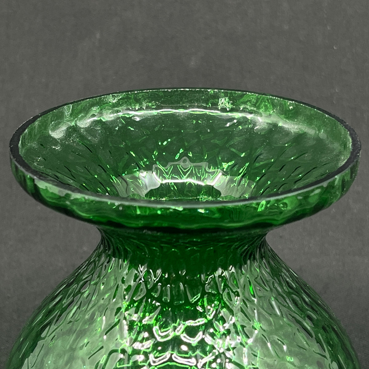 Grass green hyacinth glass from Fyens Glasværk