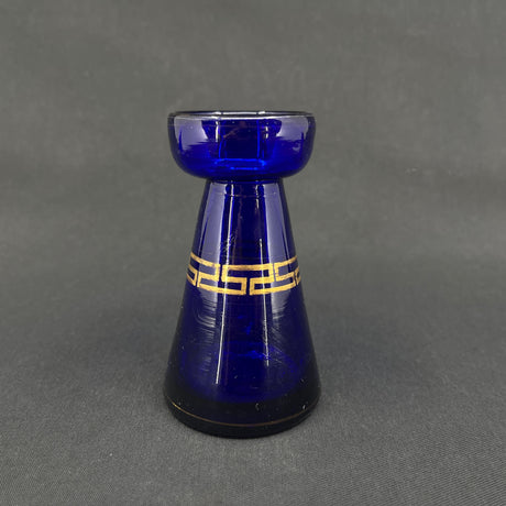 Rare tulip glass from Holmegaard with gold