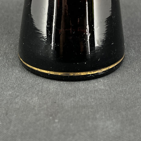Rare manganese tulip glass from Holmegaard with gold