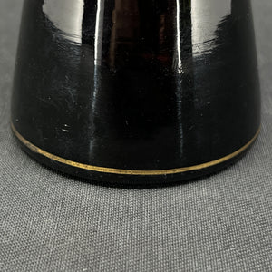 Rare manganese tulip glass from Holmegaard with gold