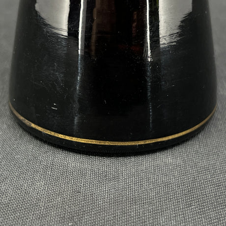 Rare manganese tulip glass from Holmegaard with gold
