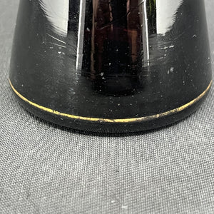 Rare manganese tulip glass from Holmegaard with gold