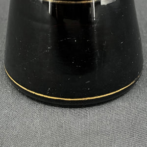 Rare manganese tulip glass from Holmegaard with gold