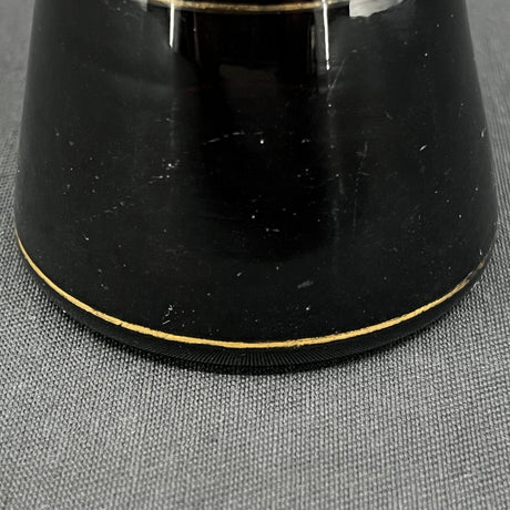 Rare manganese tulip glass from Holmegaard with gold