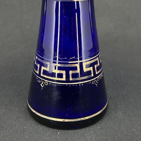 Rare tulip glass from Holmegaard with gold