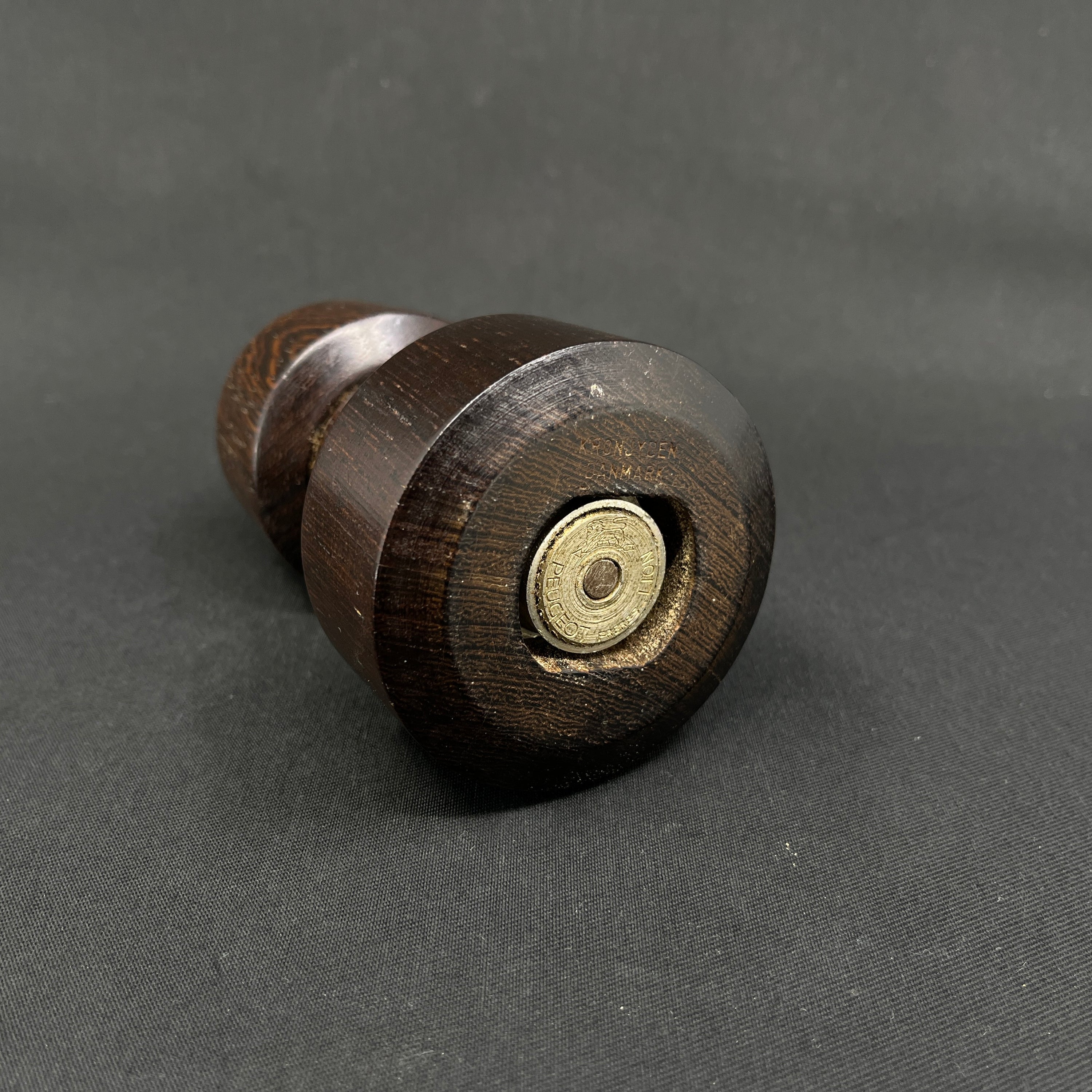 Relief pepper mill in wenge