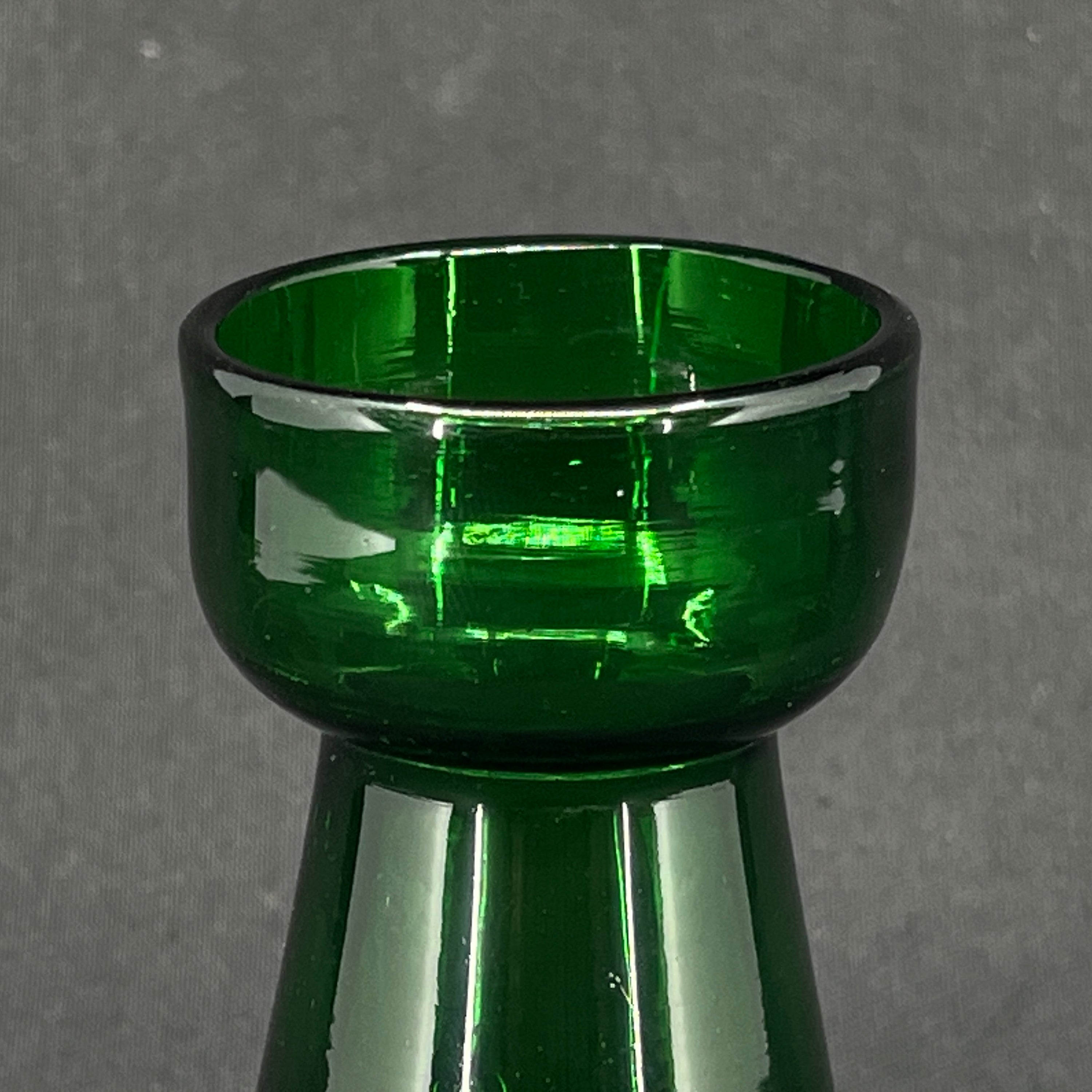 Grønt tulipanglas fra Holmegaard