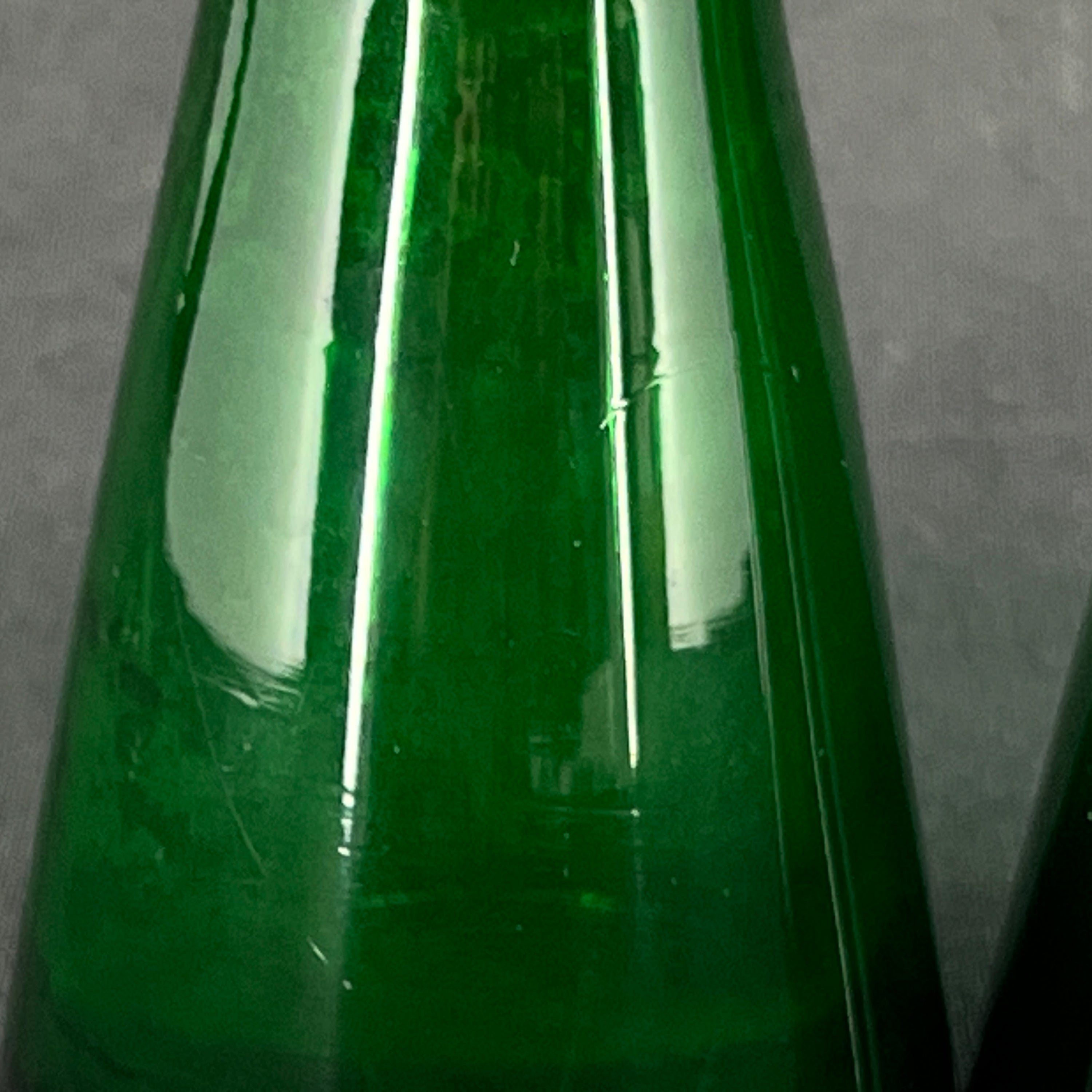 Green tulip glass from Holmegaard