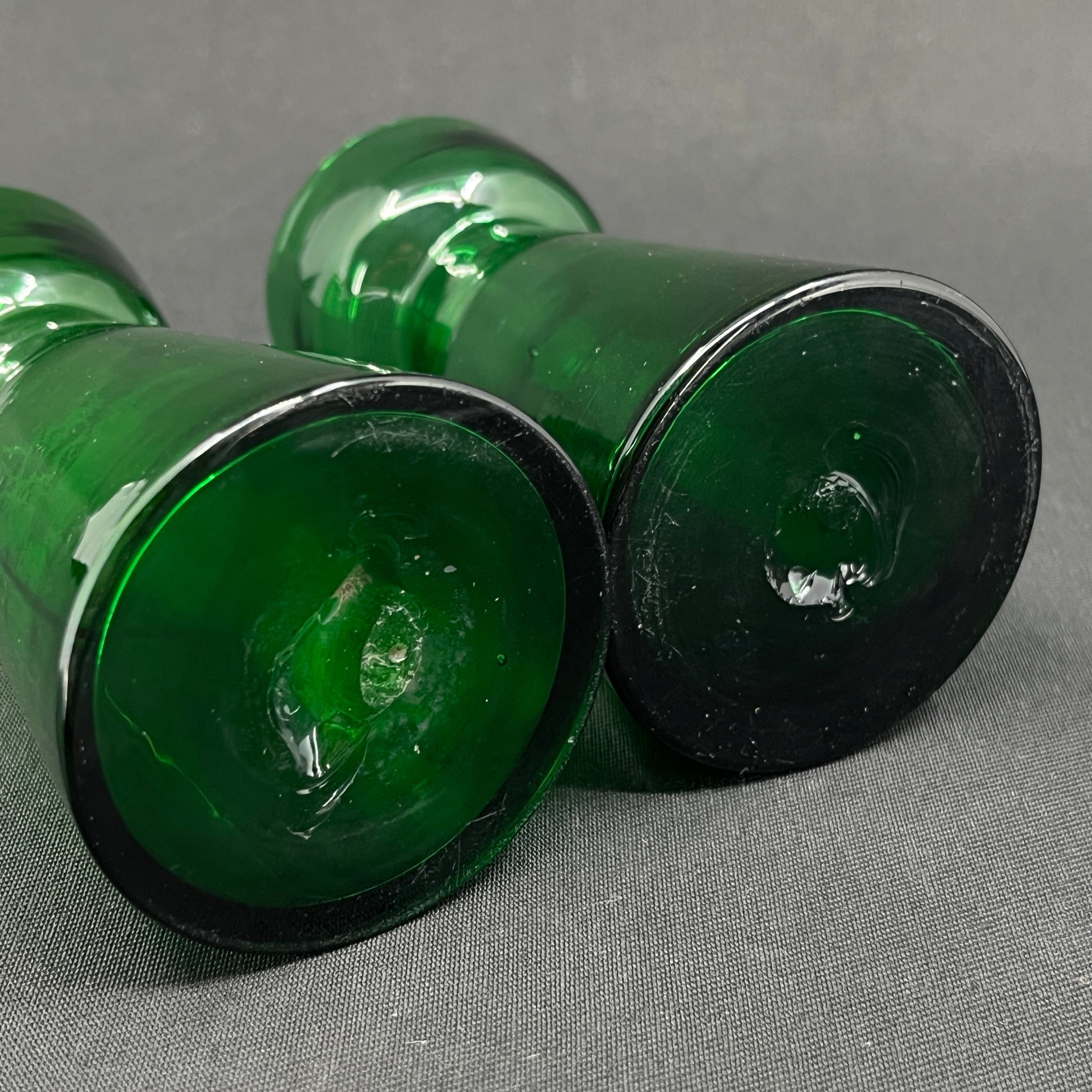 Green tulip glass from Holmegaard