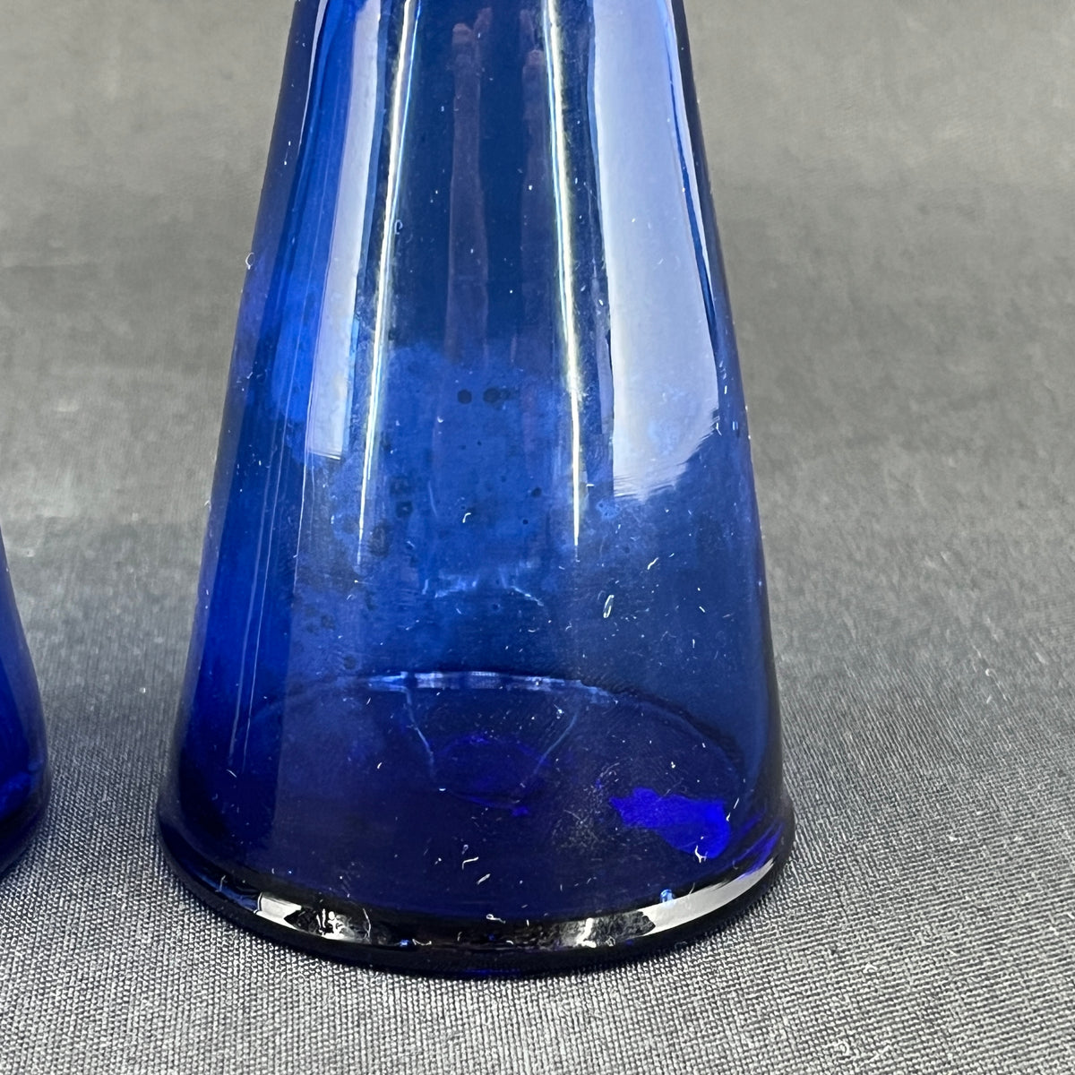 Blue tulip glass from Holmegaard