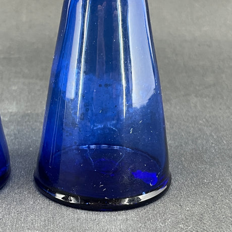 Blue tulip glass from Holmegaard