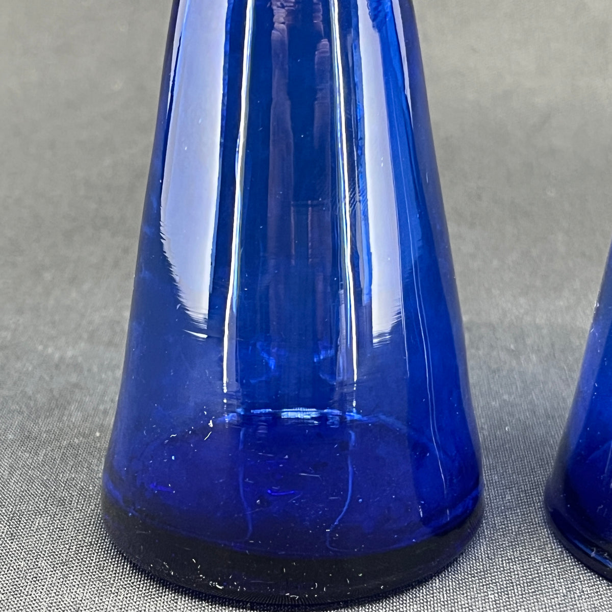 Blue tulip glass from Holmegaard