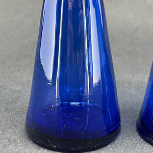 Blue tulip glass from Holmegaard
