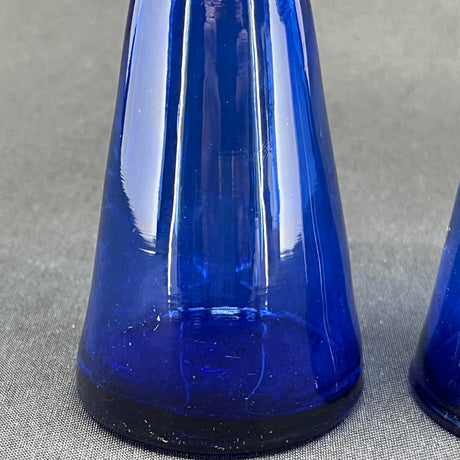 Blue tulip glass from Holmegaard