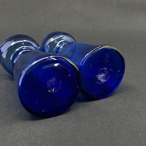 Blue tulip glass from Holmegaard