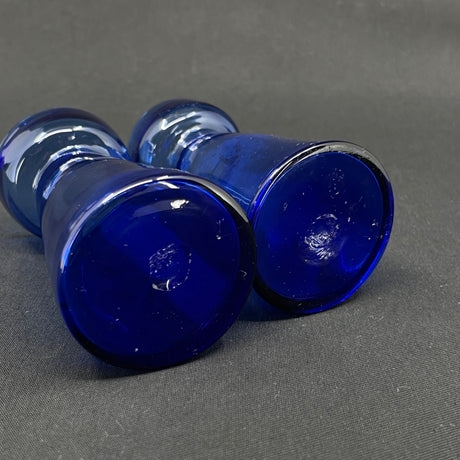 Blue tulip glass from Holmegaard
