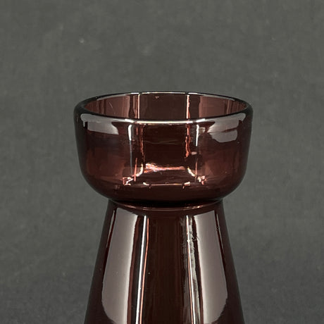Manganese colored tulip glass from Holmegaard